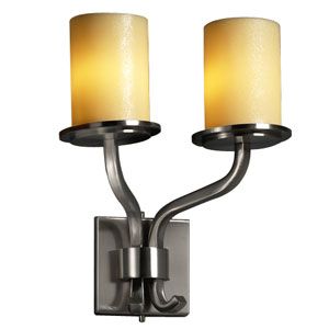 CandleAria Sonoma Double Wall Sconce by Justice Design Group - Starlight Lighting USA and Canada